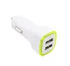 LED -billaddare Dual USB Vehicle Portable Power Adapter 5V 1A Universal 2 Ports USB Chargers