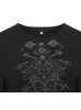 Grunge Fairycore Crop Tshirts Graphic Print Long Sleeves Slim Tops Tee Casual Crewneck Autumn Winter Fashion Harajuku Cloth 220321