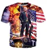 Novo moda masculina/mulher donald trump t-shirt estilo de verão