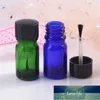 1pc draagbare lege vorst glazen fles etherische oliecontainer met borstel cap nagellak fles 5ml 3 kleuren