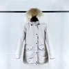 Mulheres Designers Casacos de Inverno Down Jackets Parkas Outerwear Roupas Com Capuz Windbreaker Grande Pele Quente Inverno High1 Qualidade