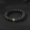 Natuurlijke lava steen handgemaakte strengen 8 mm kralen bedelarmbanden voor mannen vrouwen elastische yoga mode sieraden