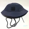 Menas de nylon de nylon da moda Hat Stone Running Outdoor Street Sun Shadeling Anti -Fishing Hat Bordado à beira -mar
