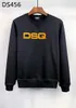 DSQ Мужской бренд -дизайнер с капюшоном Италия Мода Осень Тол Шотлансы высшего качества 100% хлопок D451