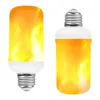 LED E27 Flame Bulb Fire 4 patterns LED Light Dynamic Flame Effect 220v for Home Lighting H220428