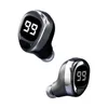 Fünf-Farben-Kopfhörer mit LED-Anzeige, tiefer Bass-Sound, 5.2-Version, 30 Stunden Betriebszeit, F6, In-Ear-Einzel-Smart-Small-Mini-In-Ear-Ohrhörer, unsichtbar