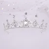 Copricapi barocchi barocchi retrò neri lussuosi tiara da sposa corone di promotore principessa regina del ballo rhinestone veil tiara wedding peli accessori