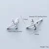 Stud Earrings Mini Cross for Girls Children Minumalist Real 925 Sterling Silver Studs Birthday GifeStudstud Dale22