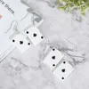 Pendientes de cartas de póker de araña de colgle pendientes acrílicos jugando joyas bonitas para el regalo de la personalidad del regalo de cumpleaños pendientes