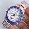 Reloj mecánico de diseñador para hombre, anillo de cerámica de 44mm 316, serie de deportes de ocio de acero inoxidable, movimiento automático, hebilla de seguridad plegable