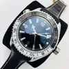 시계 42mm 2022 블랙 다이얼 작업 쿼츠와 함께 새로운 세라믹 베젤 시계 고품질 최고 브랜드 크로노 그래프 시계 고무 스트랩