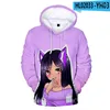 Herrtröjor tröjor män hoodie aphmau merch 3d tryck kvinnor/män tröja harajuku streetwear kawaii pullover pojkar/flickor jacka casu