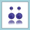 Stud Earrings sieraden topklasse sier earring mode shambhala dubbele bal voor vrouwen meisje groothandel 0264wh drop levering 2021 nusm