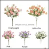 Fiori decorativi Ghirlande Forniture per feste festive Giardino domestico Fiore finto Seta Lilla High-End Consegna goccia di alta qualità 2021 Ebj5R