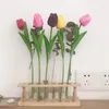 Flores artificiais Jardim tulipas Real Touch Flowers Tulip Bouquet Decor Mariage for Home Wedding Decorations Flower Flower