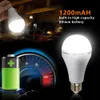 Emergency Rechargeable Light Bulbs E27 85-265V 9W 12W 15W 18W Intelligent Bulb for Home Camping Tent Factory Corridor Basement Garage Warehouse Dropship