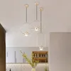 Kolye lambaları Modern Gül Altın Işıklar Led Restoran Yatak Odası Oturma Odası Kafe Aydınlatma Dekoru Asılı Işık Armatürleri LuminariaPendent