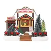 Party Decoration Christmas Led Light Snow House Luminous Village Building for Home Xmas Gifts Rok 2022