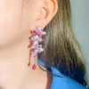orecchino pendente a farfalla di lusso designer per donna S925 argento post party rosa AAA zirconi argento orecchini con diamanti bianchi Sud Am9789567