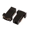 Extensor VGA macho/fêmea para adaptador de conector de cabo de rede de vídeo LAN CAT5 CAT6 RJ45