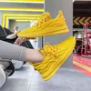 Kobiety żółte trampki Letnie oddychające butę damskie damskie buty Tenis Black Red Kobiet Buty wulkanizowane 2021 G220610
