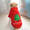 Chien Vêtements Joyeux Noël Tenue Hiver Vêtements À Capuche Manteau Chat Petit Vêtements Chiot Bichon Caniche Yorkie XSDog