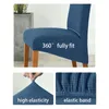 High Back Universal High Elasticity Stol Cover Jacquard M XL Size Chair Cover Matsal Kökskontor Hemma Corn Flannel 220513