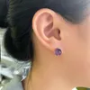 Estudo Momiji Natural Stone Ear Studs para mulheres Jóias de cistica Brincos de moda coreanos Brincos de aço inoxidável 2022STUD FARL22