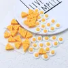 Queijo miniaturas alimentos de cozinha ovo ovo miniature modelos artificiais Diy Mini Resina Simula￧￣o para Decora￧￣o de Dollouse Acess￳rio 1221026
