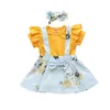 Clothing Sets -selling European And American Children's Skirts 2022 Summer Girls Baby Fart Romper Suspenders Skirt