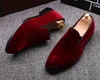 men's fashion party banquet dresses soft velvet leather shoes slip-on driving shoe breathable summer loafers youth footwear mans