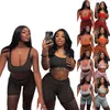 Summer Mesh See Through Tracksuits For Women Sleeveless Sling Vest Crop Top And Slim Shorts Sexy Nightclub 2 Piece Sets W8298