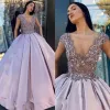 2022 frisado vestidos de baile sem mangas lantejoulas cristais cetim até o chão vestidos de festa à noite plus size feito sob encomenda formal ocn wear 401 401