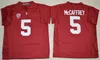 NCAA Mens Stanford Cardinals College Футбольные майки 20 Bryce Love 5 Christian McCaffrey Home Black RED Старинные сшитые университетские рубашки S-XXXL