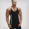 カジュアルな男性ボディービルスポーツフィットネストレーニングベスト筋肉のノースリーブシャツタンクトッププラスサイズM 2xl 220624
