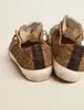 Sole Dirty Shoes Designer Luxury Italian Vintage Handmade V-Star Ltd Leopard Suede Sneakers i svart laminerat läder