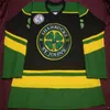 THR ROSS BOSS RHEA GOON 영화 St John 's Shamrocks Men's Hockey Jersey 자수 스티치 모든 숫자와 이름을 사용자 정의하십시오.