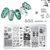 Kit de plaques d'estampage en acier inoxydable pour nail art, tampon de conception pour peinture des ongles, accessoires et outils de manucure