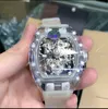 Designer Watches RiichardsMilers RM56-02 modetrend Full Automatic Mechanical Tourbillon Hollow Transparent Real Personality Ly