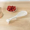Leaf Shape Rice Paddle Spoon Can Stand Non Stick Spatel Colander Promotional Creative Plastic Spoons GCA13218
