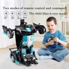 JMU 2IN1 Electric RC Car Transformation Robots Sports Model Robots Toys Cool Chimplation Car Kids Toys For Boys 220429