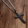 Fashion Classic Cross Men Necklace Stainless Steel Chain Pendant Necklace for Men Jewelry Gift