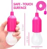 Party Favor Color Changing LED Pull Cord Light Home Improvement Hanging Lamps Multi Colorful Bulb Kids Tent Decor Portable Hanging RRE13634