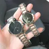 Top Brand Zegarki dla kobiet Mężczyźni Pary Miłośnicy Styl Ze Stali Nierdzewnej Zespół Kwarcowy Wrist Watch Miłośnik Zegarki