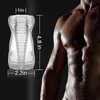 Nxy Masturbators Sexmasturbation Male Masturbator Cup Stroker Massager Crystal Vagina Oral Sleeve Blowjob Portable 220427