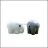 Obiekty dekoracyjne figurki domowe akcenty dekoracje ogród 2pcs mini miłość serce słonia owce miniaturowe figurki mchu mikro krajobrazu wróżka