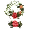 Flores decorativas Guirnaldas Artificial Floral Holiday Diadema Novia Mujer Flor Corona Banda para el cabello Perla Decoración Regalo de boda Muñeca Flowe