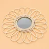 Other Interior Accessories Wall Hanging Mirror Cane Woven Rattan Art Pography Prop For Ladies GirlsOther