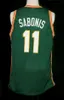 XFLSP # 11 Arvydas Sabonis Team Lietuva Litouwen Retro Klassiek Basketbal Jersey Mens Borduurwerk Gestikte Custom Any Number and Name