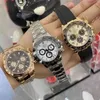 Uxury Watch Date Gmt Plaging Ditongna Полностью автоматический механический бренд Yu Wenle Тот же мужчины изысканный стальной силикагель светящий Leileo